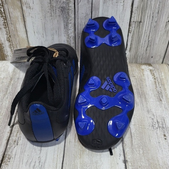 Adidas Goletto VIII FG J Soccer Cleats Black/Royal Blue GX6906 Youth - Picture 4 of 8